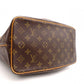 LOUIS VUITTON Palermo PM Monogram Canvas Handbag with PVC Leather Accents, Brown, 2-Way