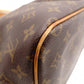LOUIS VUITTON Palermo PM Monogram Canvas Handbag with PVC Leather Accents, Brown, 2-Way