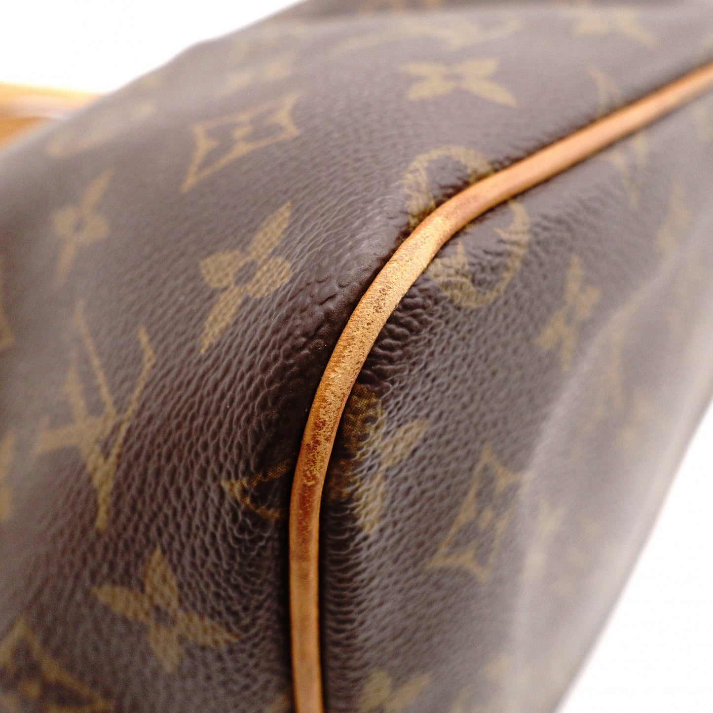 LOUIS VUITTON Palermo PM Monogram Canvas Handbag with PVC Leather Accents, Brown, 2-Way
