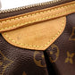 LOUIS VUITTON Palermo PM Monogram Canvas Handbag with PVC Leather Accents, Brown, 2-Way