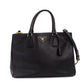 PRADA Galleria Handbag Black 2-way Shoulder Bag