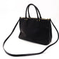 PRADA Galleria Handbag Black 2-way Shoulder Bag
