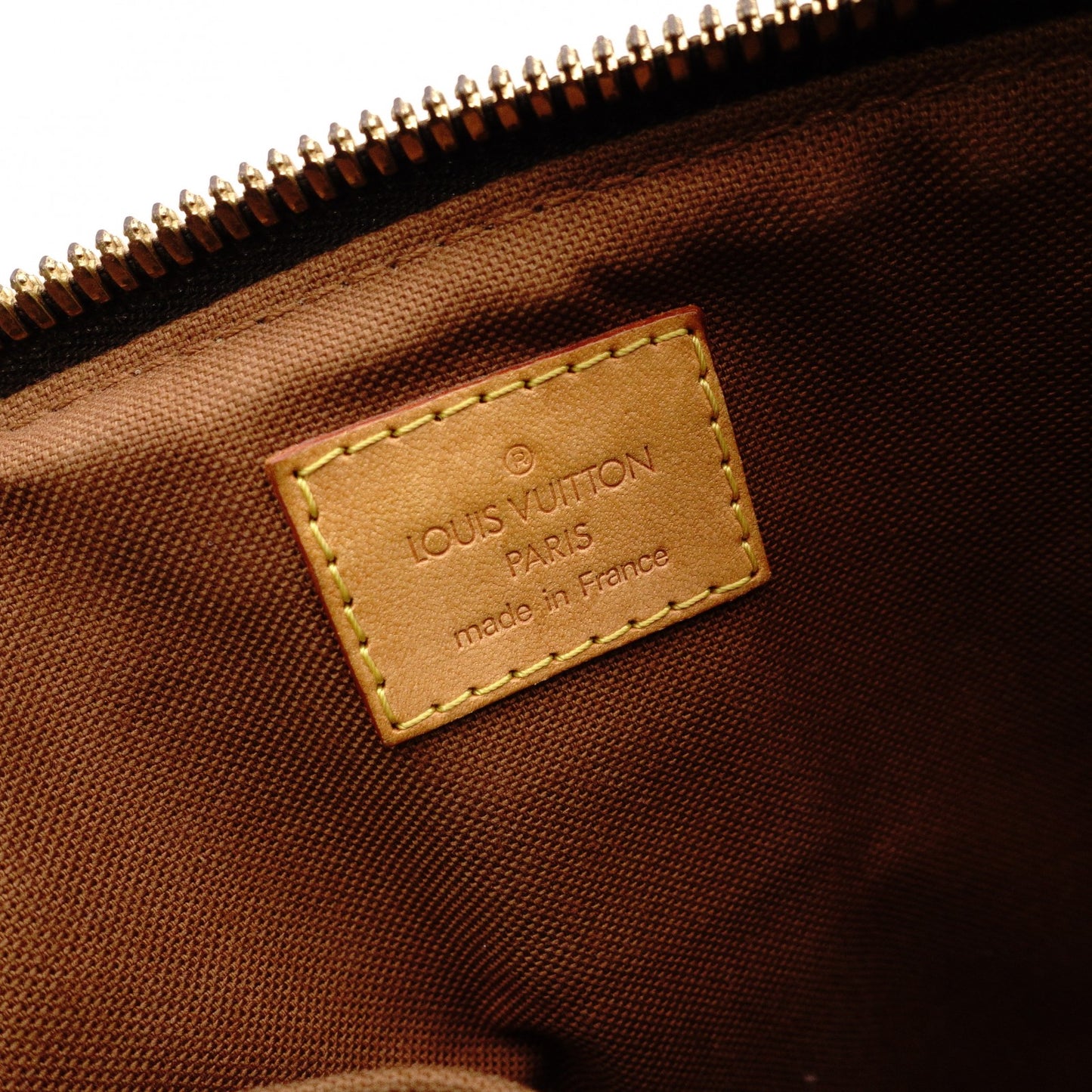 LOUIS VUITTON Palermo PM Monogram Canvas Handbag with PVC Leather Accents, Brown, 2-Way