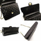 CHANEL Matelassé Chain Shoulder Bag Single Black Lambskin Black Leather Vintage Gold Hardware 7-12-077