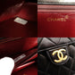 CHANEL Matelassé Chain Shoulder Bag Single Black Lambskin Black Leather Vintage Gold Hardware 7-12-077