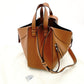 Unused LOEWE Hammock Small Brown Leather 2-Way Shoulder Handbag Brown 7-12-015