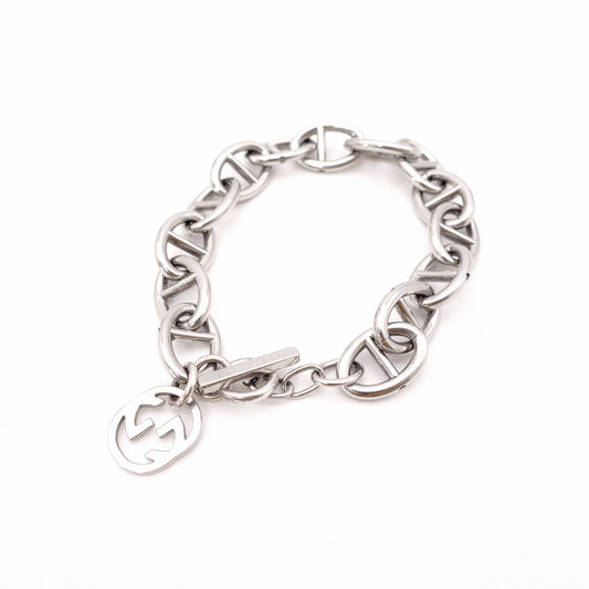 GUCCI Anchor Chain Tom Ford Era Bracelet Metal Silver