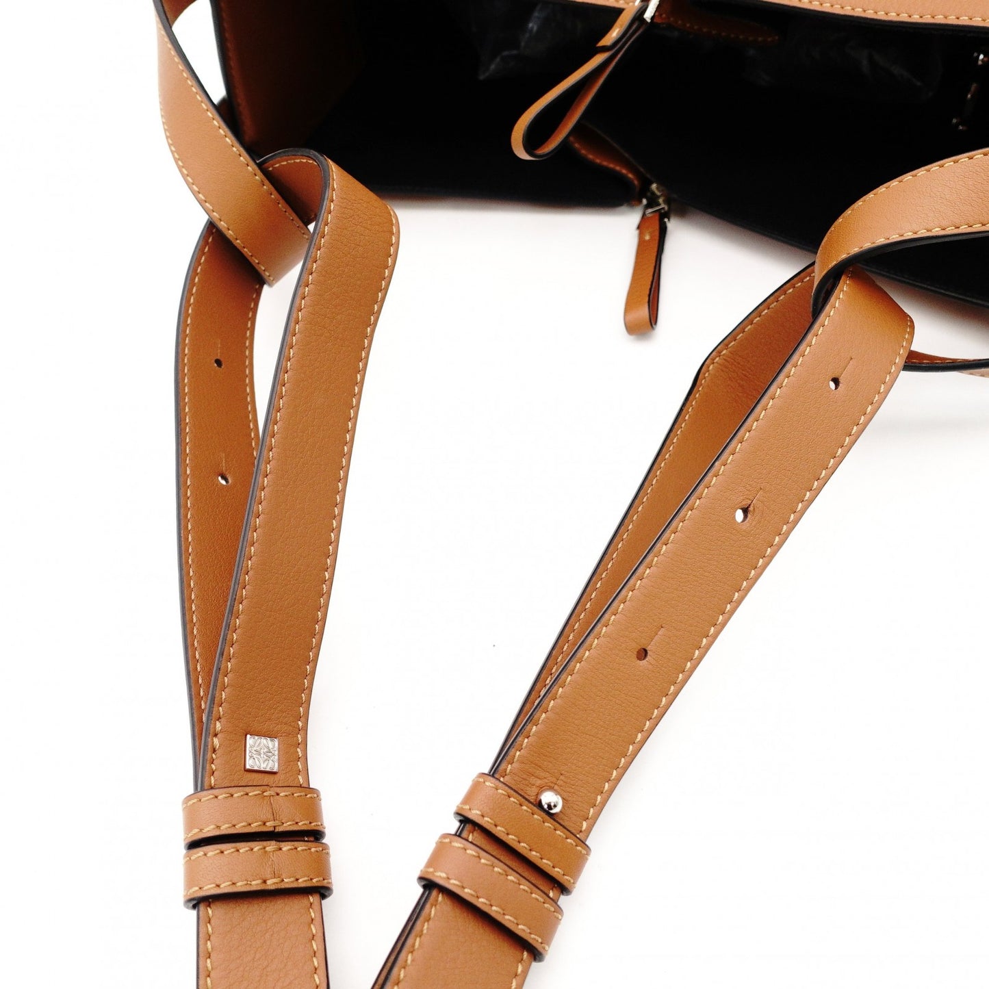Unused LOEWE Hammock Small Brown Leather 2-Way Shoulder Handbag Brown 7-12-015