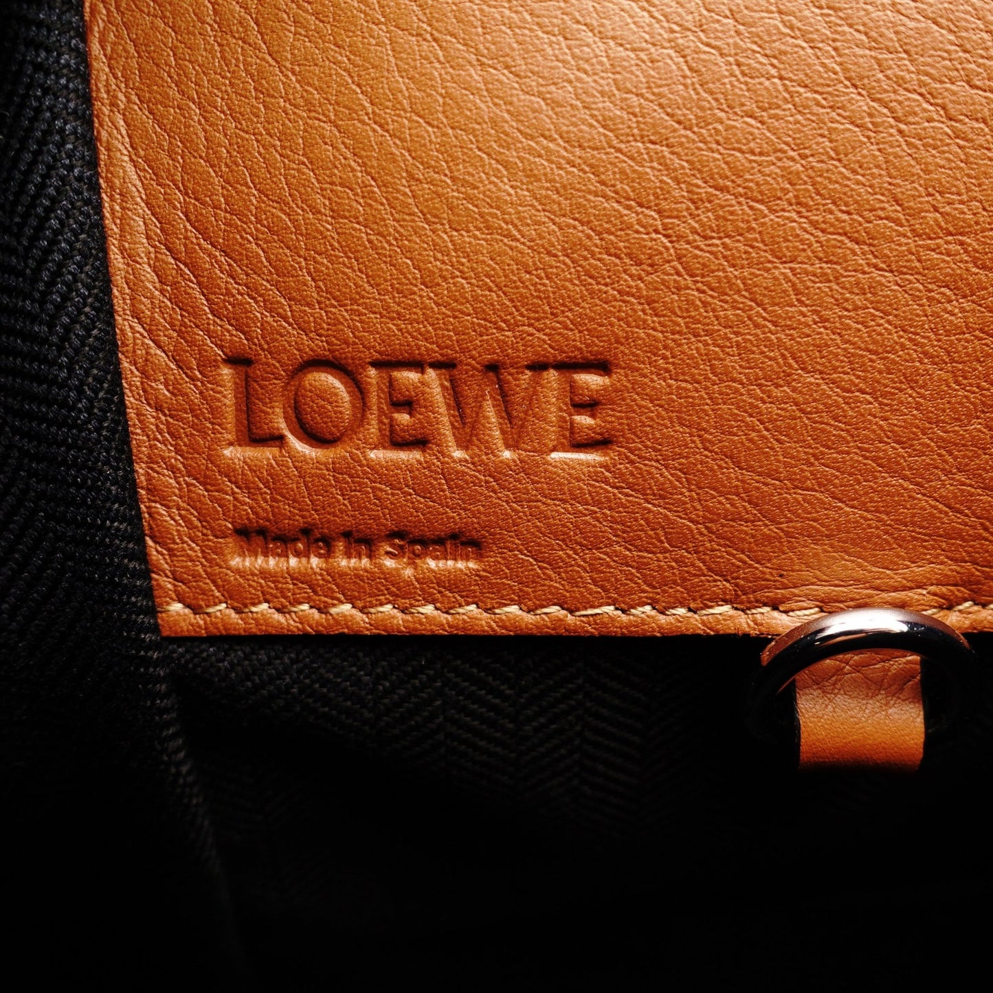 Unused LOEWE Hammock Small Brown Leather 2-Way Shoulder Handbag Brown 7-12-015