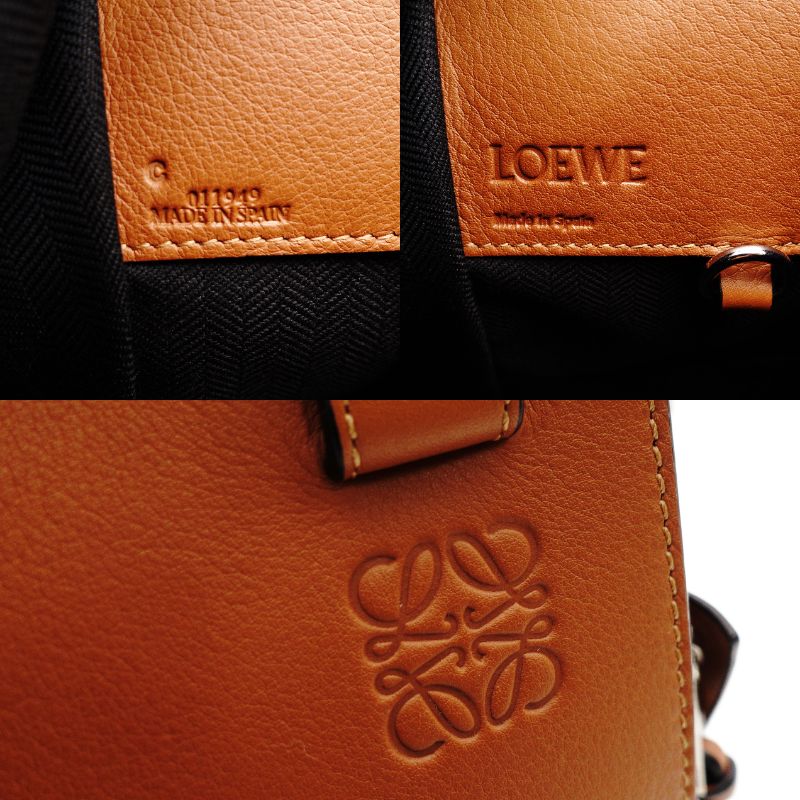Unused LOEWE Hammock Small Brown Leather 2-Way Shoulder Handbag Brown 7-12-015