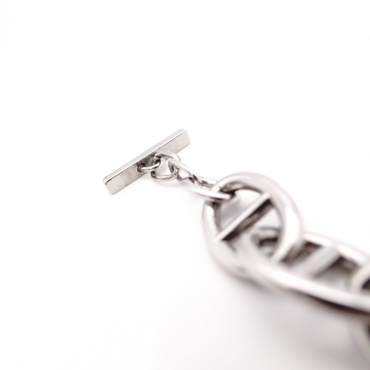 GUCCI Anchor Chain Tom Ford Era Bracelet Metal Silver