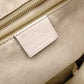 GUCCI Heartbeat Tote Bag, Canvas and Leather, Navy, Heart-Patterned Shoulder Bag
