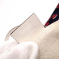 GUCCI Heartbeat Tote Bag, Canvas and Leather, Navy, Heart-Patterned Shoulder Bag