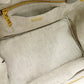 PRADA Canapa Tote Canvas Medium Handbag Gray Denim 2-Way Shoulder 7-11-277