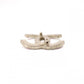 CHANEL Coco Mark Brooch Metal Silver Rhinestone