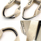 Chloe Woody Medium Tote Canvas Shoulder Bag Beige × Navy Leather 7-10-1054
