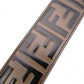 FENDI Strap Leather FF Logo Gold Hardware Reversible