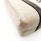 Chloe Woody Medium Tote Canvas Shoulder Bag Beige × Navy Leather 7-10-1054
