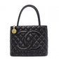 CHANEL Medallion Tote Bag, Leather,Gold Hardware