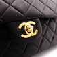 CHANEL Matelassé Classic Lambskin Shoulder Bag, Leather, Black, Gold Hardware