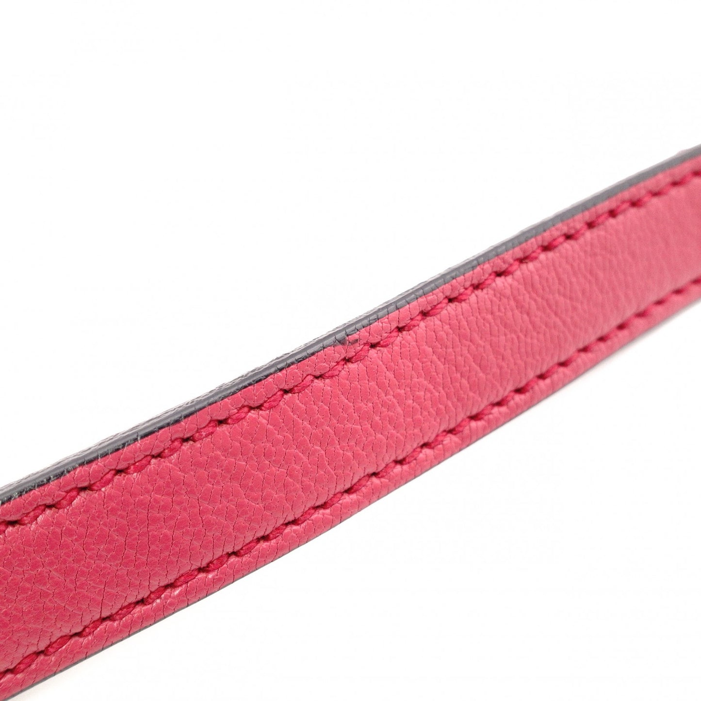 MIU MIU Madras Shoulder Bag, Leather, Pink, Crossbody, Silver Hardware