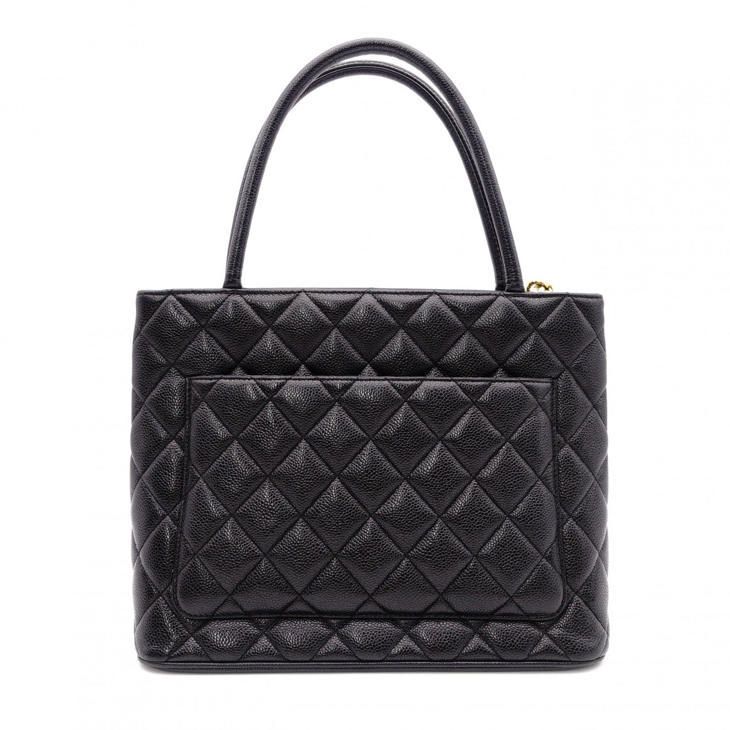 CHANEL Medallion Tote Bag, Leather,Gold Hardware