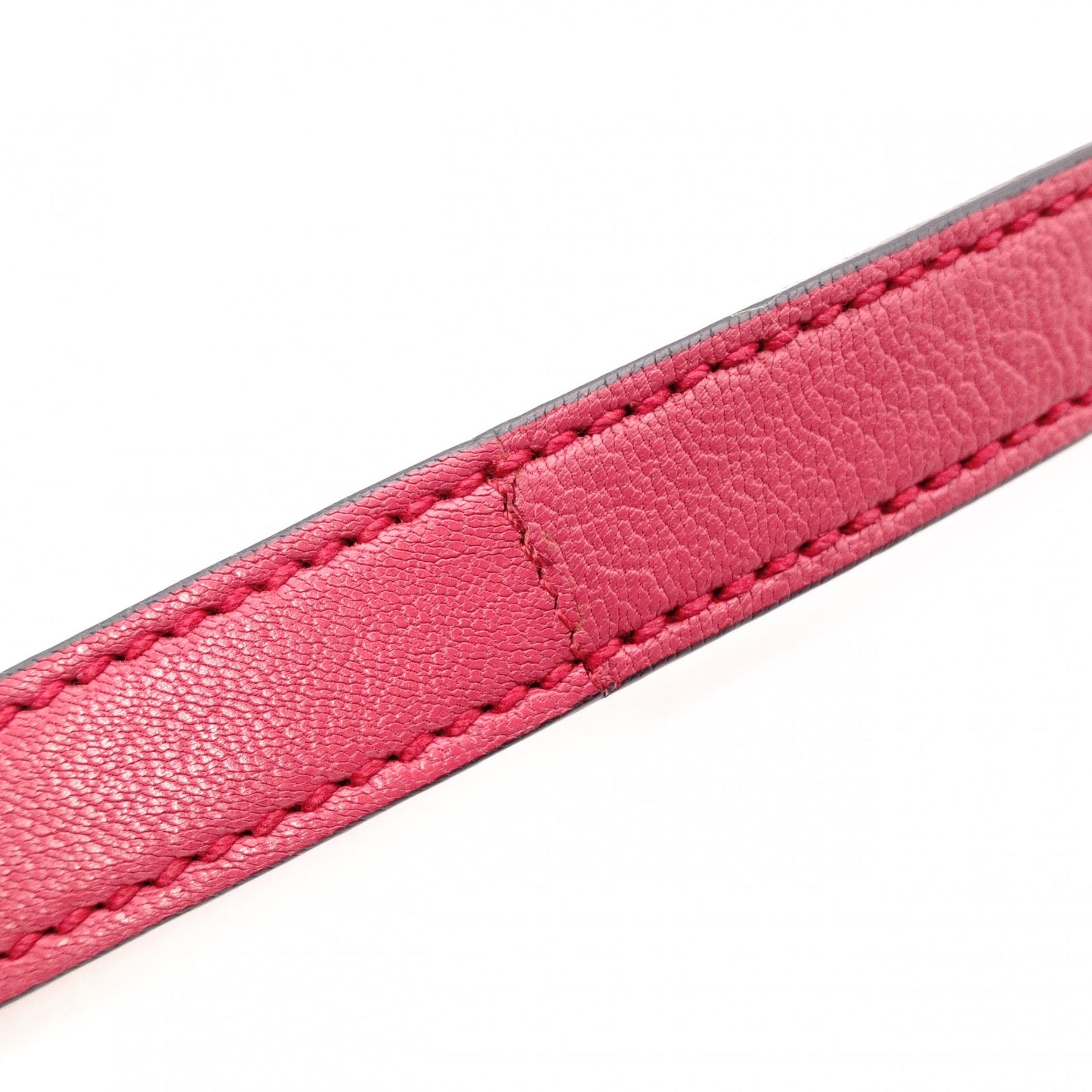 MIU MIU Madras Shoulder Bag, Leather, Pink, Crossbody, Silver Hardware