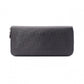 LOUIS VUITTON Zippy Vertical Damier Infini Long Wallet, Leather, Black