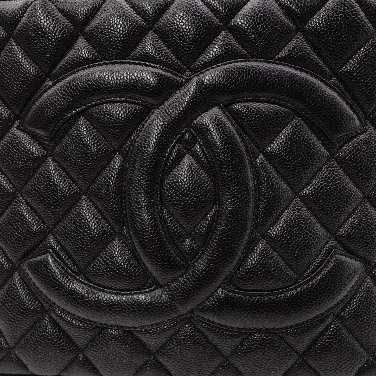 CHANEL Medallion Tote Bag, Leather,Gold Hardware