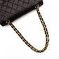 CHANEL Matelassé Classic Lambskin Shoulder Bag, Leather, Black, Gold Hardware