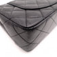 CHANEL Matelassé W-Flap Lambskin Chain Shoulder Bag, Black, Women's