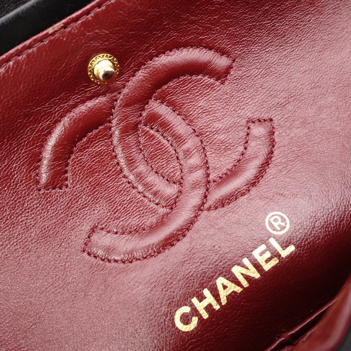 CHANEL Matelassé W-Flap Lambskin Chain Shoulder Bag, Black, Women's