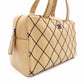 CHANEL Wild Stitch Tote Bag, Leather, Beige and Black