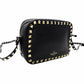 Valentino Garavani Camera Bag Black Shoulder Bag Black Studded Crossbody 7-12-129
