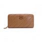 CHANEL Long Wallet, Brown Leather, CC Logo, Lambskin