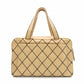CHANEL Wild Stitch Tote Bag, Leather, Beige and Black