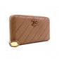 CHANEL Long Wallet, Brown Leather, CC Logo, Lambskin
