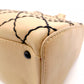 CHANEL Wild Stitch Tote Bag, Leather, Beige and Black
