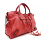 BALENCIAGA The City Handbag, 2-Way, Leather, Red, Women's