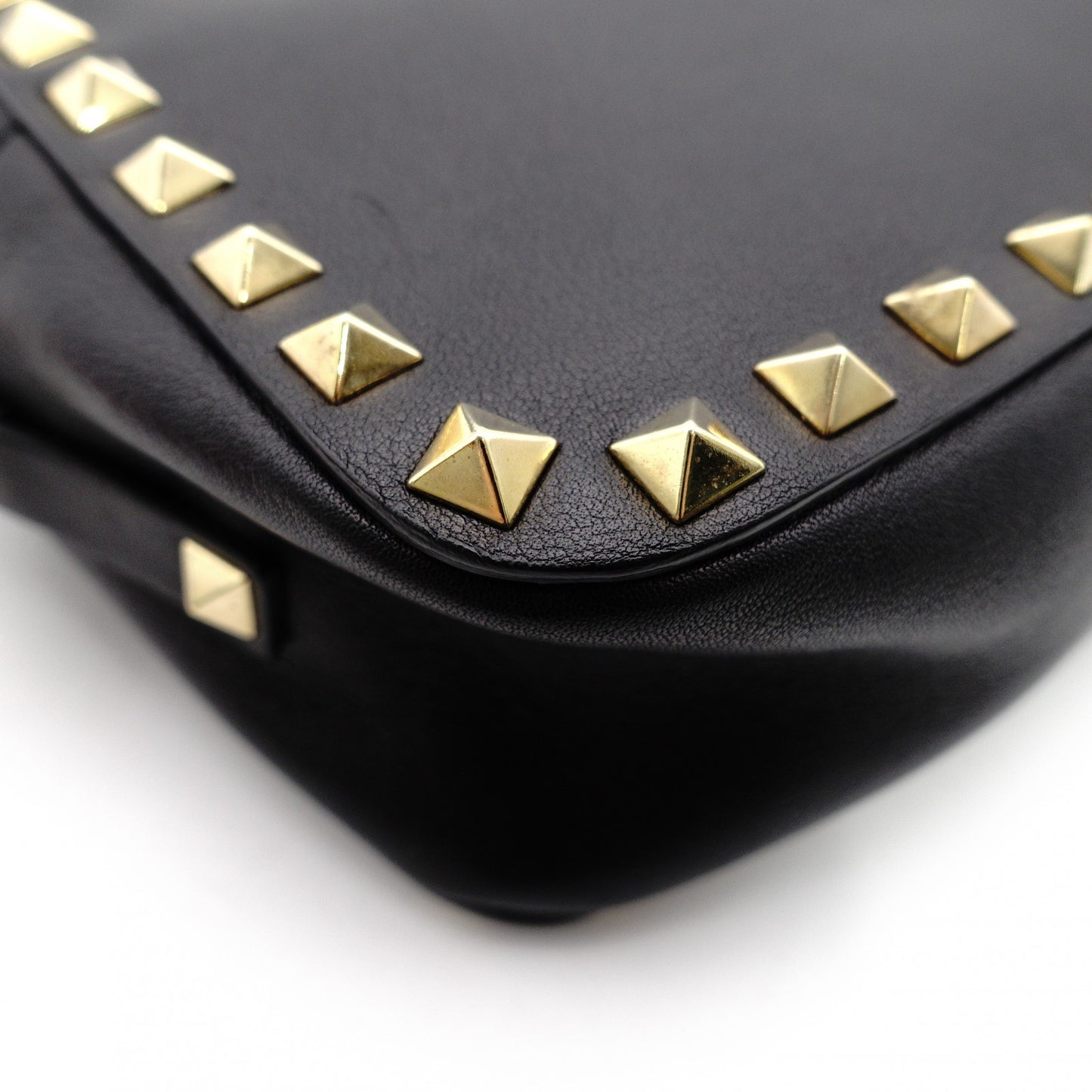 Valentino Garavani Camera Bag Black Shoulder Bag Black Studded Crossbody 7-12-129