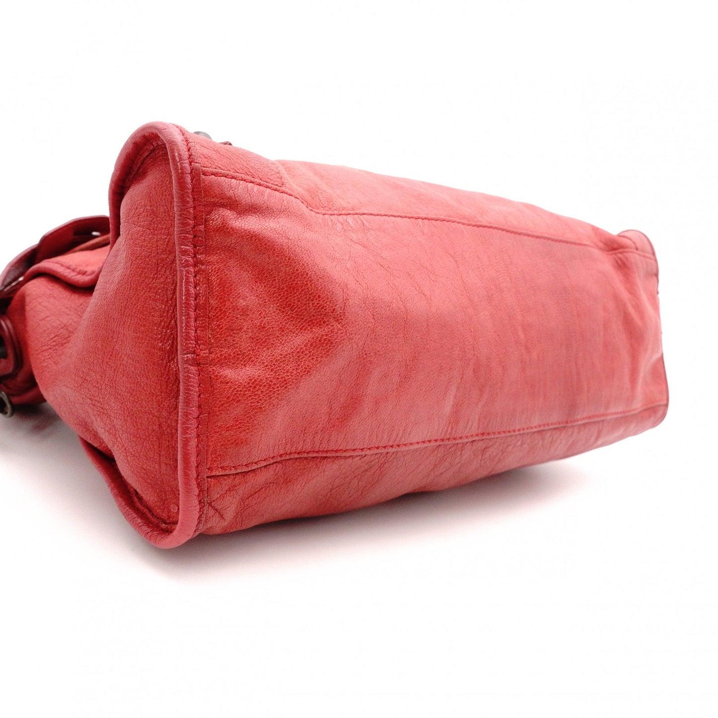 BALENCIAGA The City Handbag, 2-Way, Leather, Red, Women's