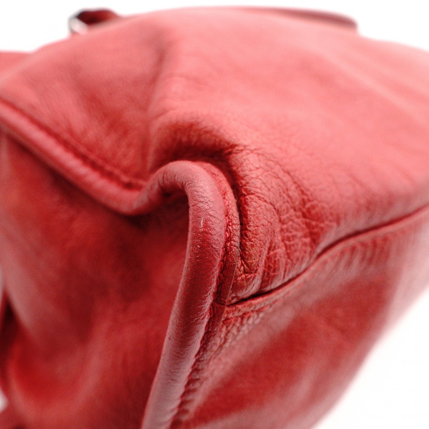 BALENCIAGA The City Handbag, 2-Way, Leather, Red, Women's
