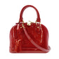 LOUIS VUITTON Alma BB Handbag Patent Leather Red 2-Way Leather Red Shoulder 7-11-752