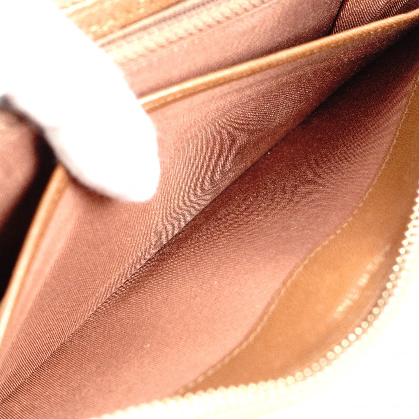 CHANEL Long Wallet, Brown Leather, CC Logo, Lambskin