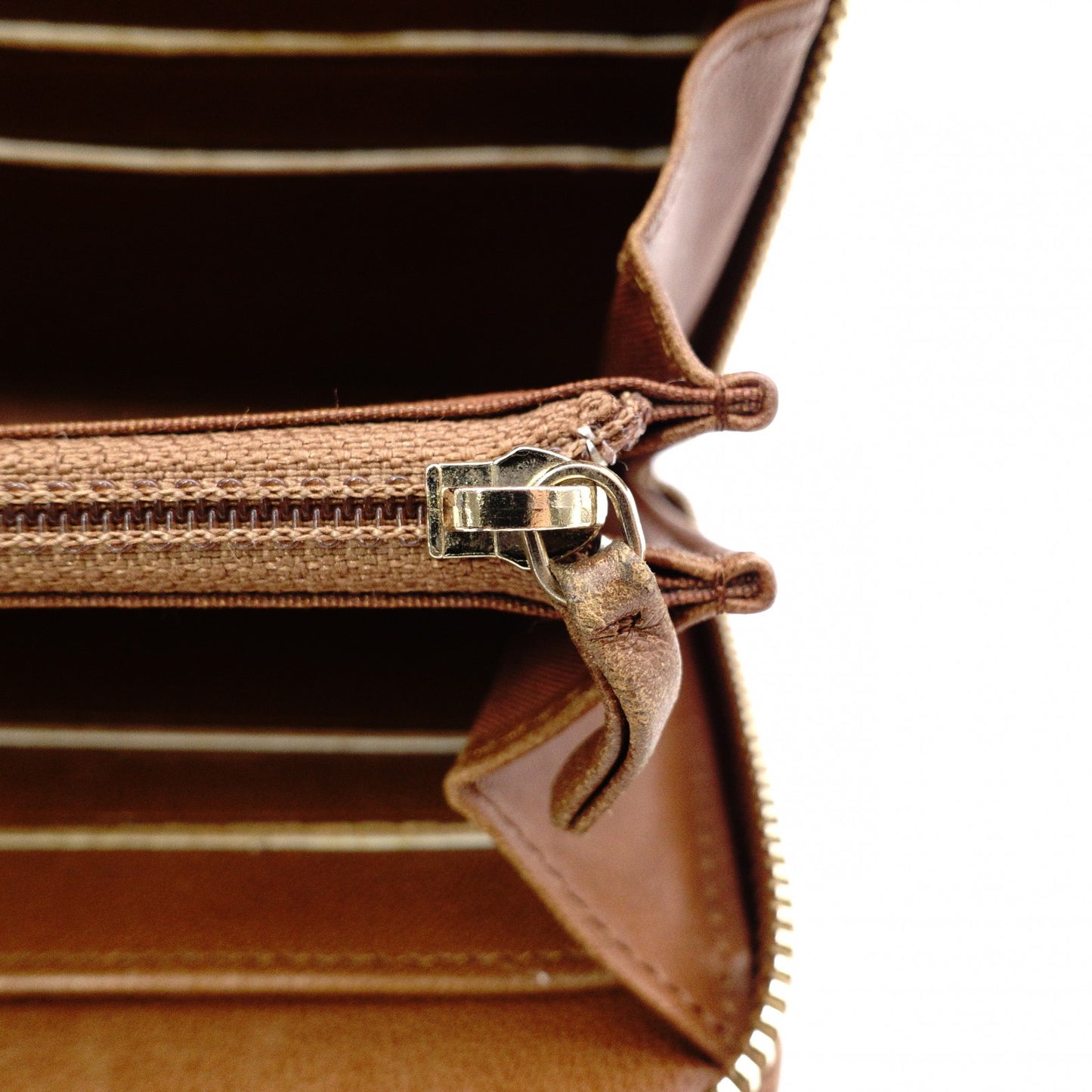 CHANEL Long Wallet, Brown Leather, CC Logo, Lambskin
