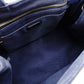 PRADA Canapa Tote Canvas Small Handbag Navy Denim 2-Way Shoulder 7-8-597