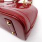 LOUIS VUITTON Alma BB Handbag Patent Leather Red 2-Way Leather Red Shoulder 7-11-752