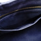 PRADA Canapa Tote Canvas Small Handbag Navy Denim 2-Way Shoulder 7-8-597