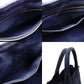 PRADA Canapa Tote Canvas Small Handbag Navy Denim 2-Way Shoulder 7-8-597