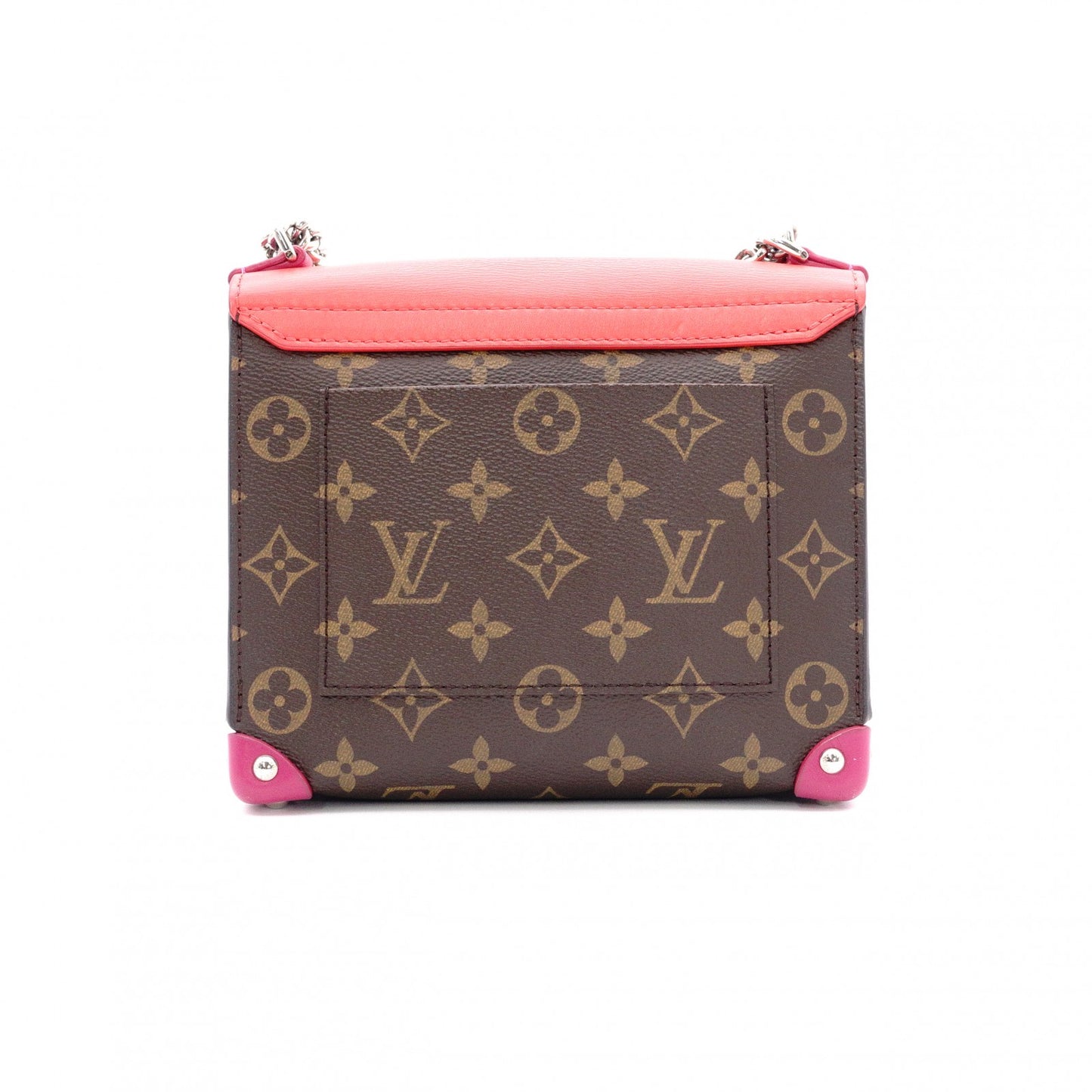 LOUIS VUITTON Tribal Mask Pochette PM Monogram Shoulder Bag, Leather and PVC, Brown